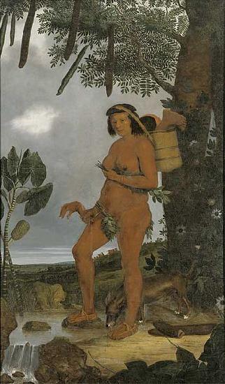 Albert Eckhout Tapuia woman Spain oil painting art